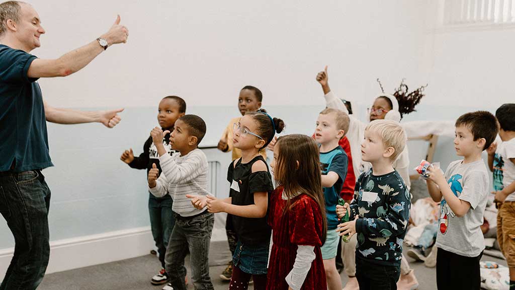 Children dancing